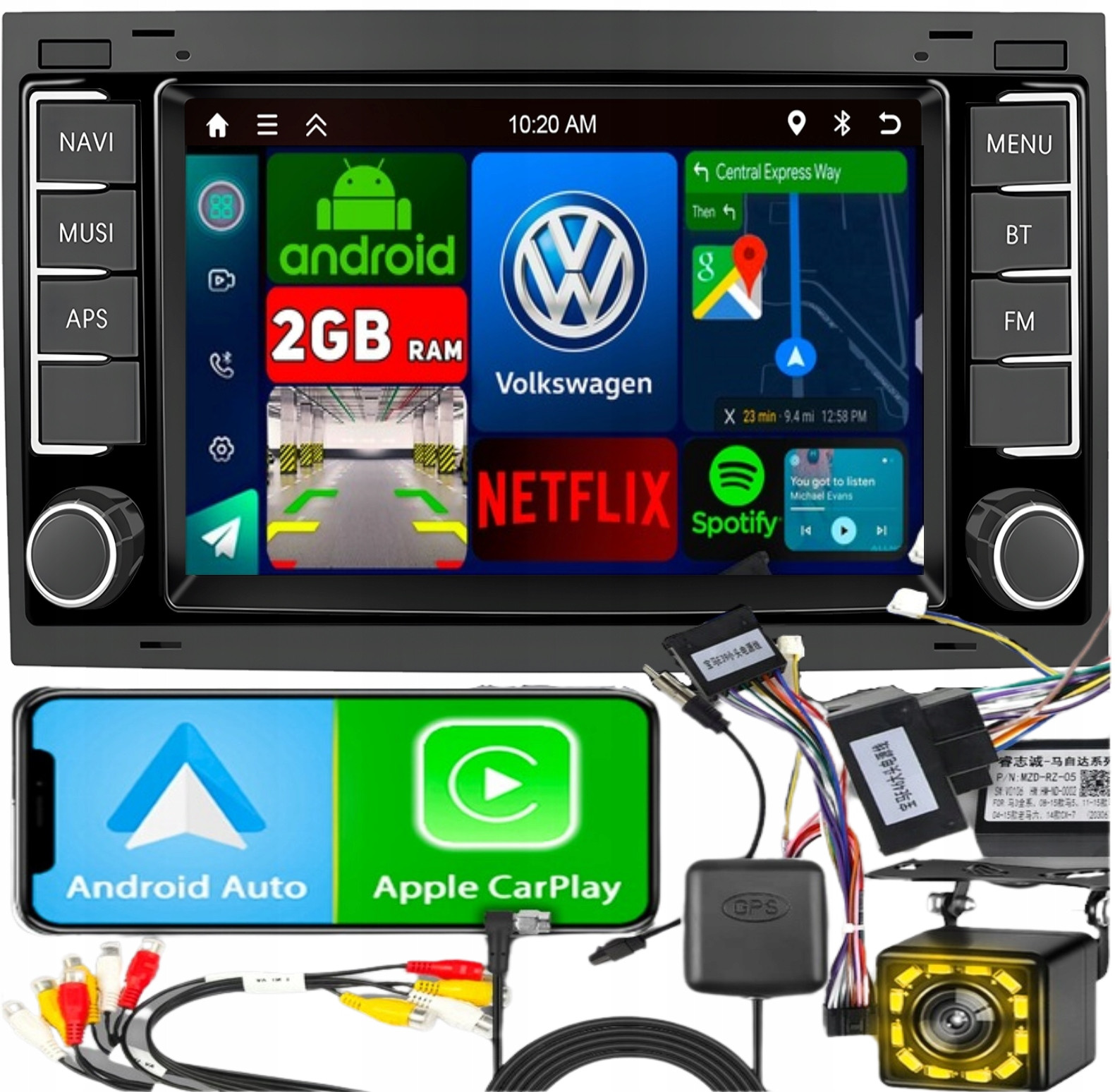 Autorádio pro Volkswagen Vw Multivan T5 Touareg Android Gps Wifi