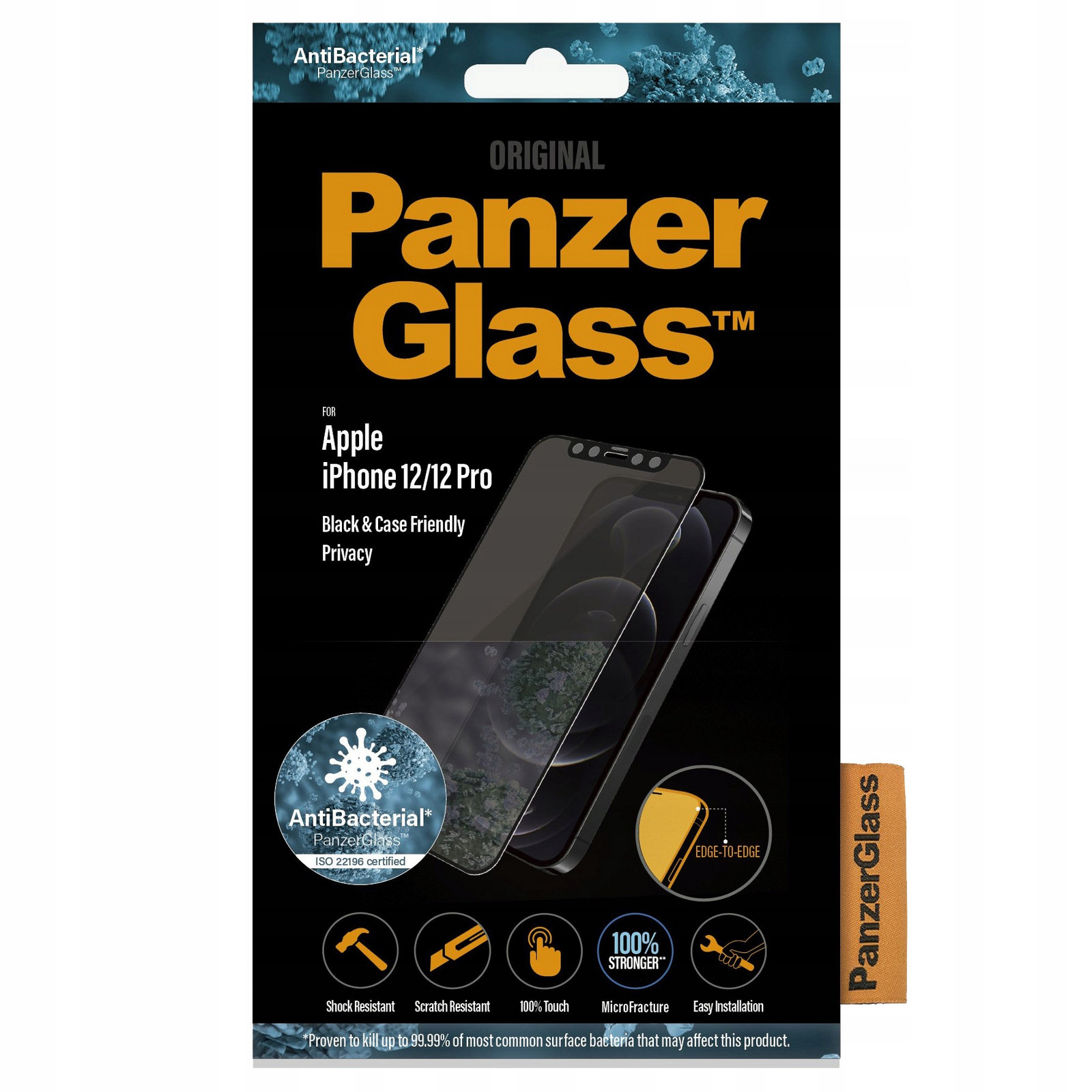 PanzerGlass Privacy tvrzené sklo pro iPhone 12 12 Pro