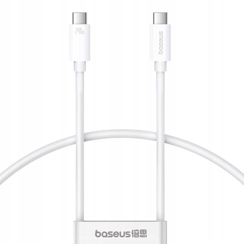 Kabel Usb-c na Usb-c Superior 2 240W. 1,8m (bílý)