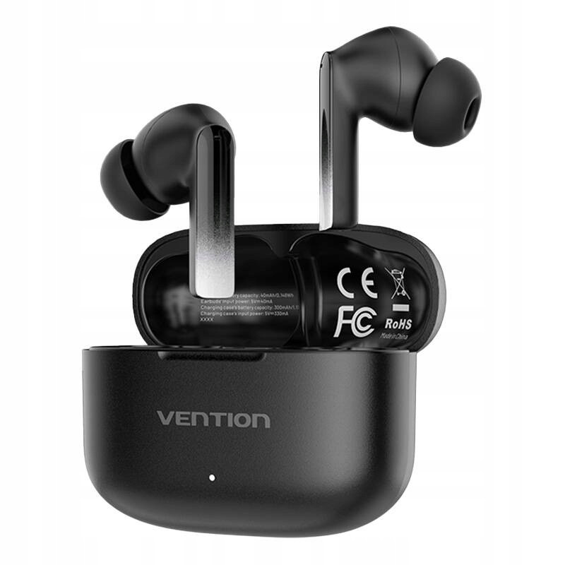 Bezdrátová sluchátka, Vention, NBIB0, Elf Earbuds E04 (černá)