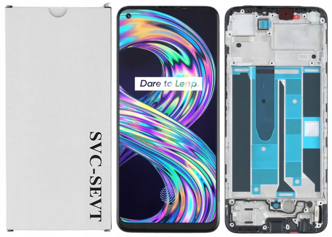 Service Pack Displej Pro Realme 8 RMX3085 Rámeček