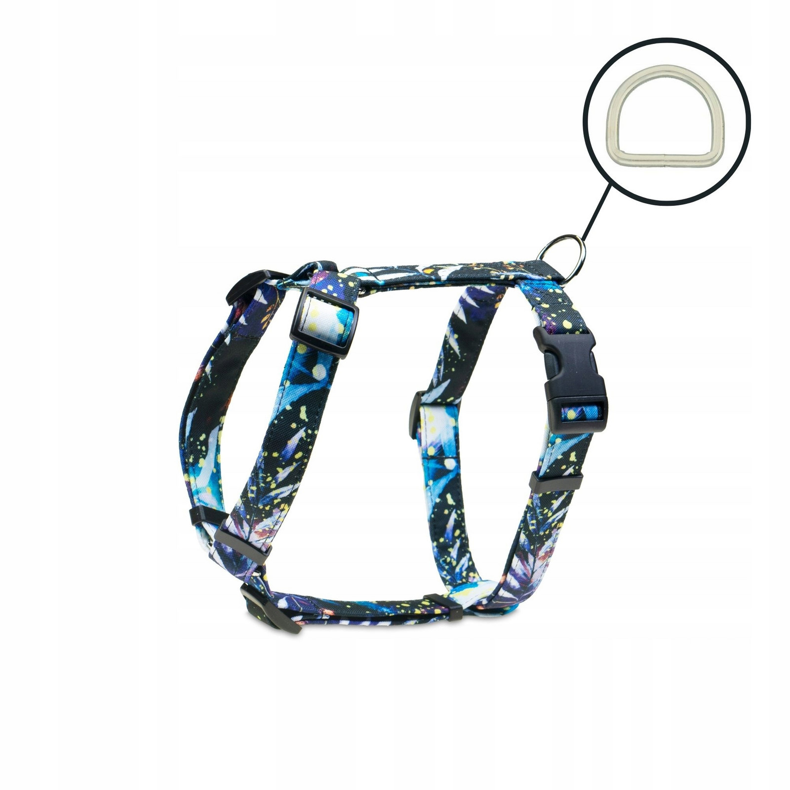 Postroj guard vycházkový pro malého psa barevné fantazijní listy M