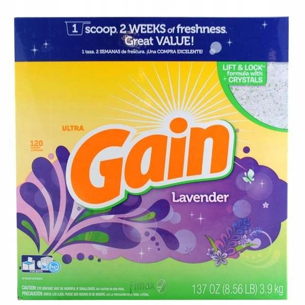 Gain Lavender 3,9 kg 120 praní Univerzální prášek