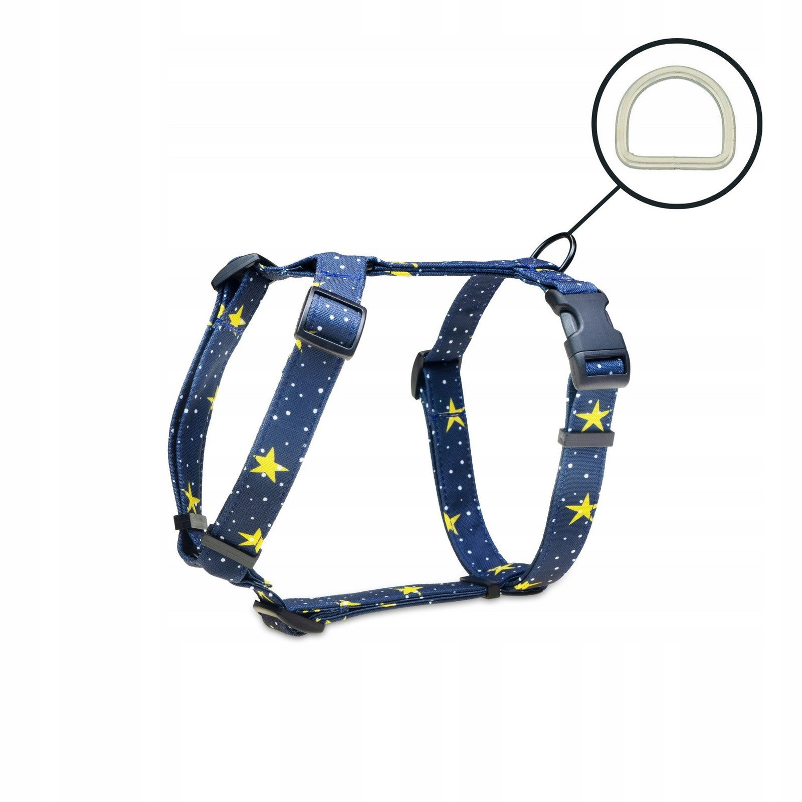 Postroj guard vycházkový pro malého psa barevné vzory hvězdná obloha Xs