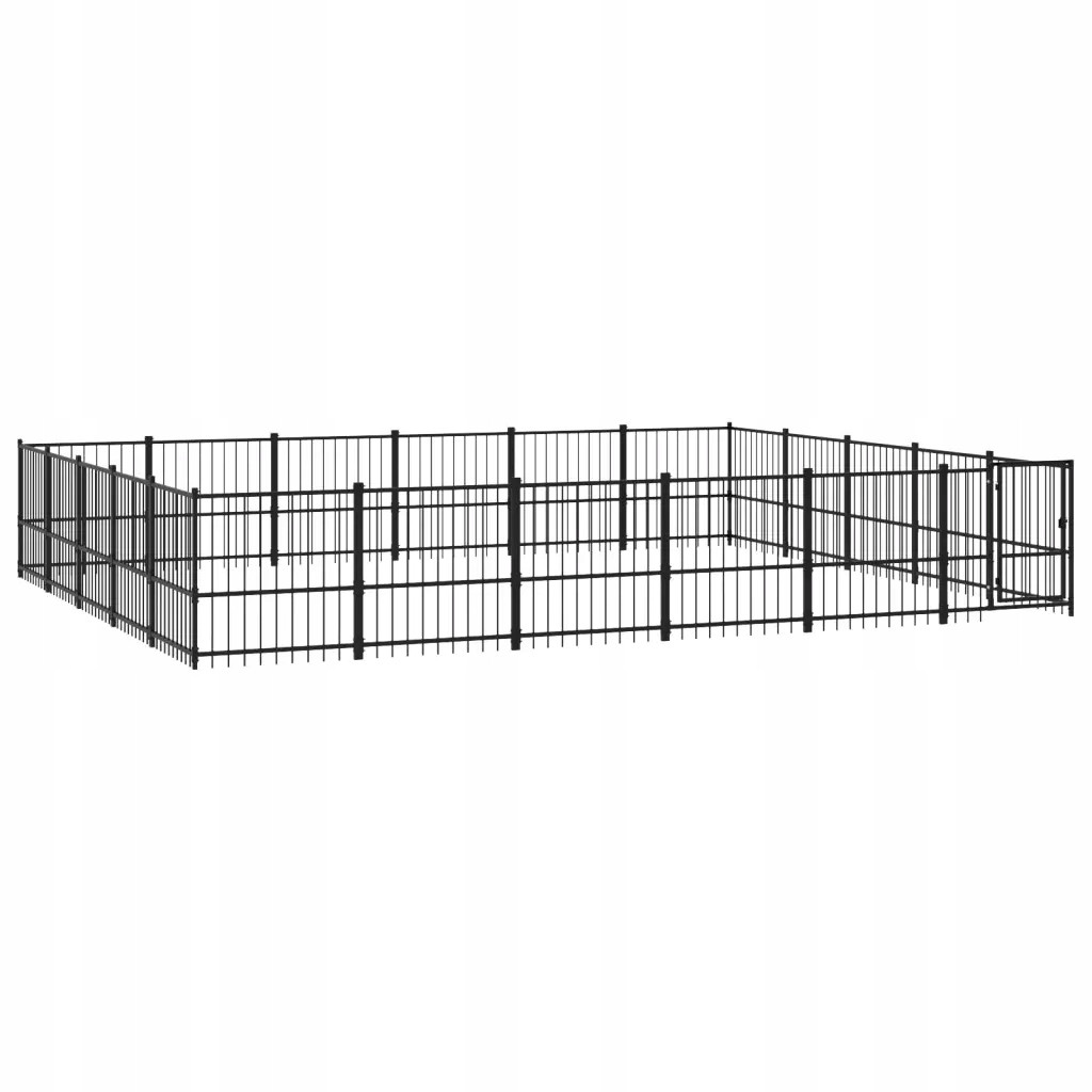 Kotec pro psa 582x485x100 cm, černá, ocel