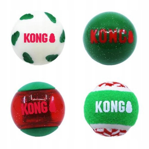 Kong hračka pro psy Holiday Occasions Balls sada míčků