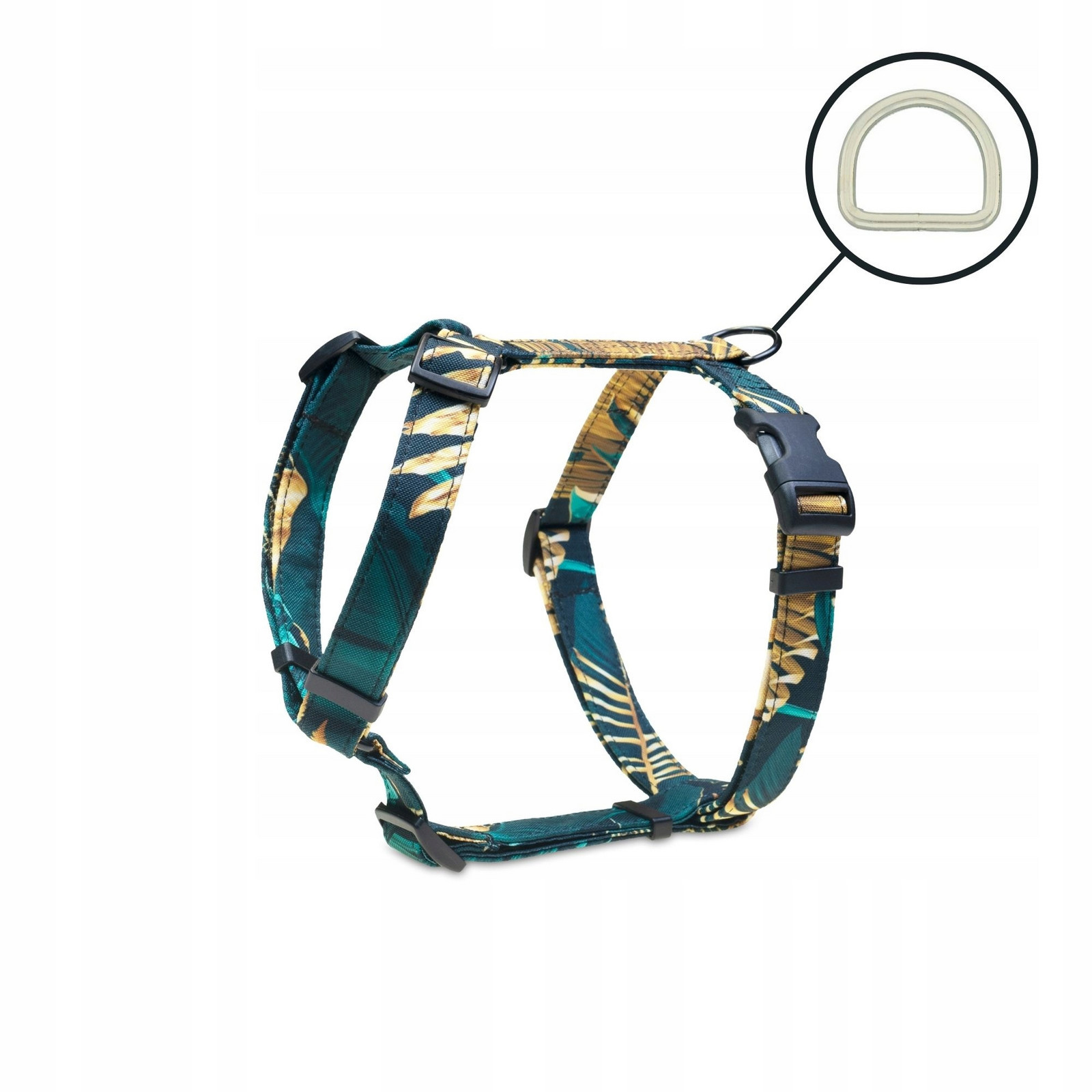 Postroj guard vycházkový pro malého psa emerald & golden leaves Xxs