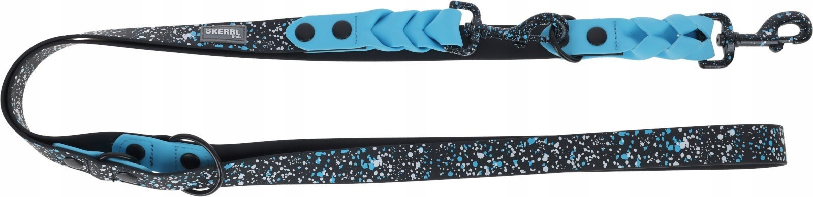 Vodítko přepínací pro psa Lima 200 cm x 25 mm modré/černé Kerbl