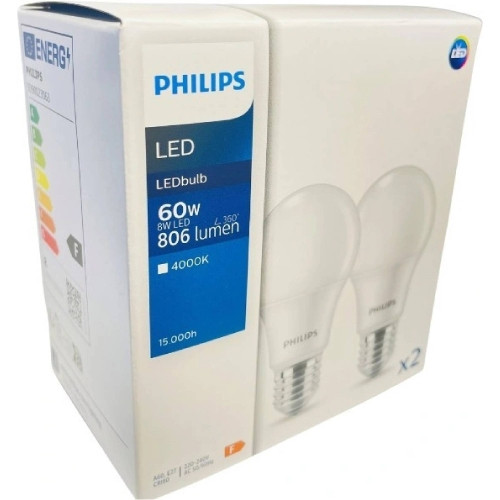 ZAROVKA LEDBULB ND 8-60W A60 E27 840 2KS