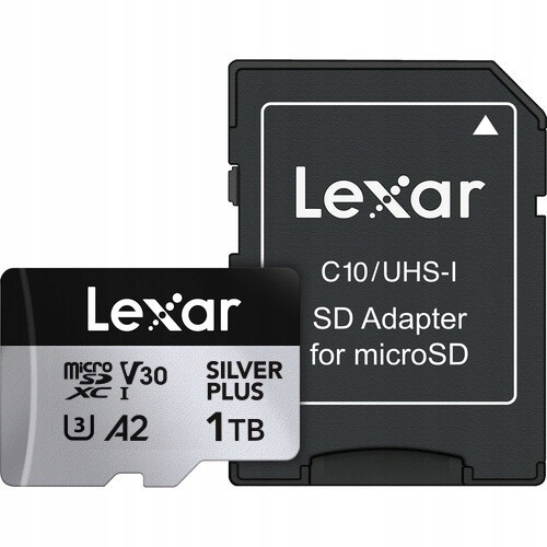 Paměťová karta microSDXC Lexar Silver Plus 1TB Uhs-i U3 V30 A2 2