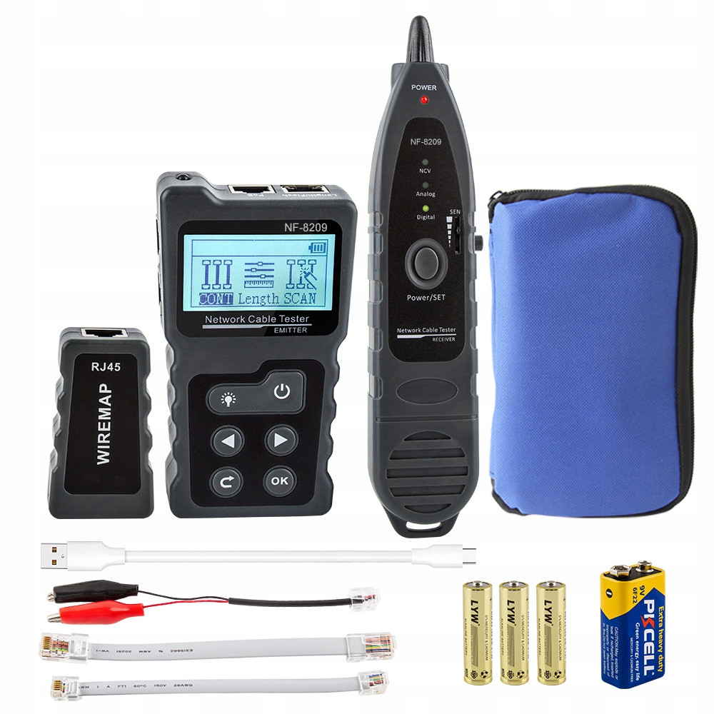 Tester kabelu Lan Poe Noyafa NF-8209 RJ45 Ce