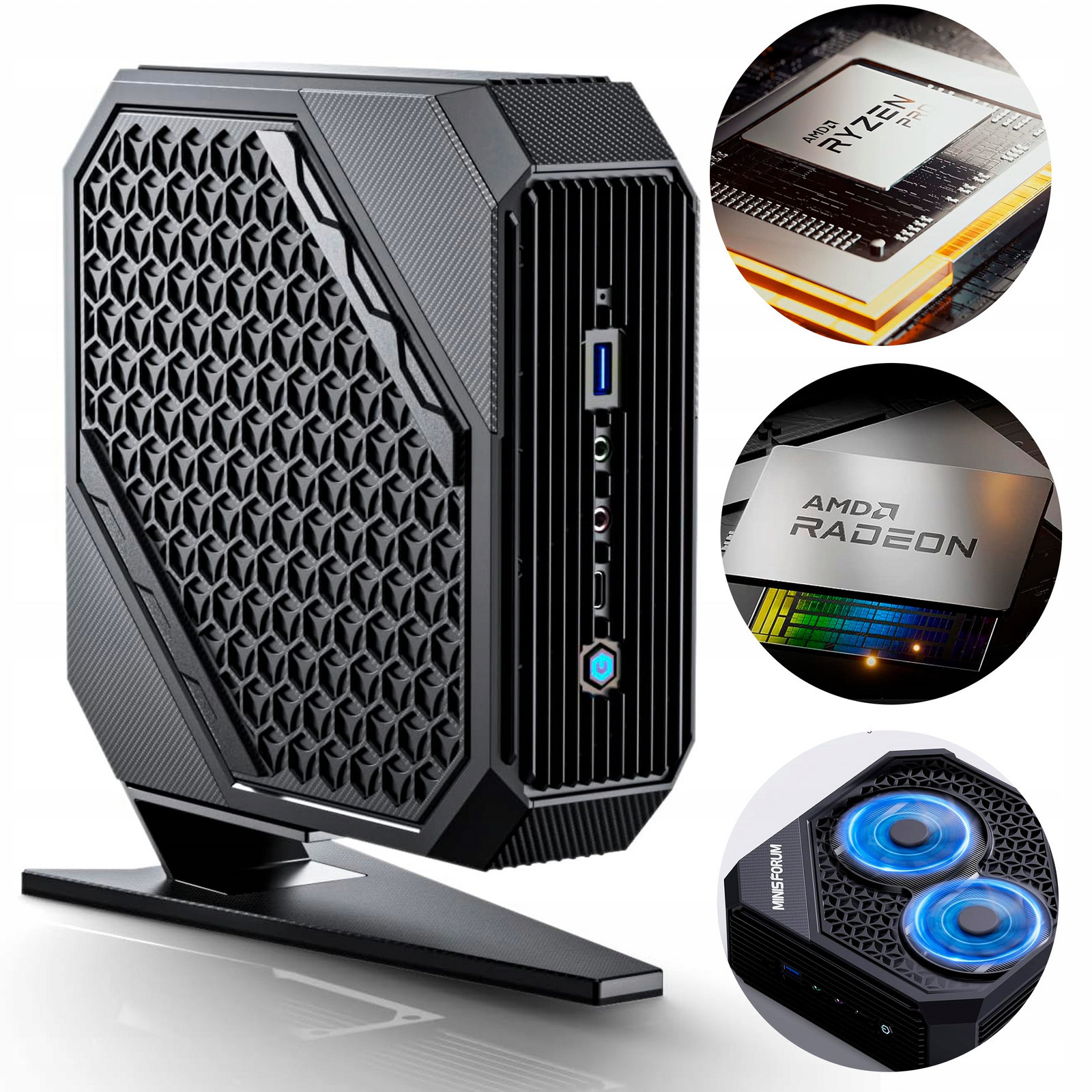 Mini Počítač herního Pc Ryzen 9 6900HX, Rx 6600M, 64GB DDR5, 1TB Ssd M.2