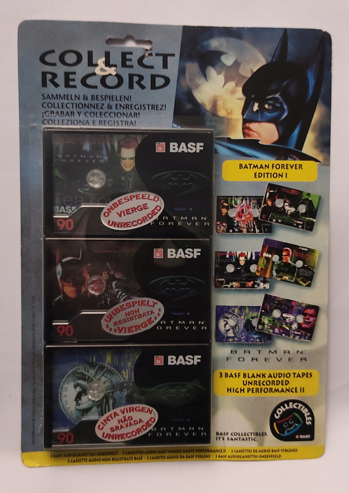 Sada Basf 90 (3 kazety) Batman Forever Edition Nos fólie *505