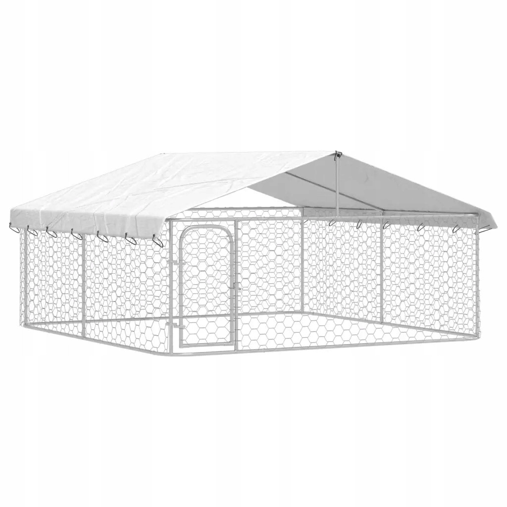 Klec pro psa Outdoor 300x300x150 stříbrná