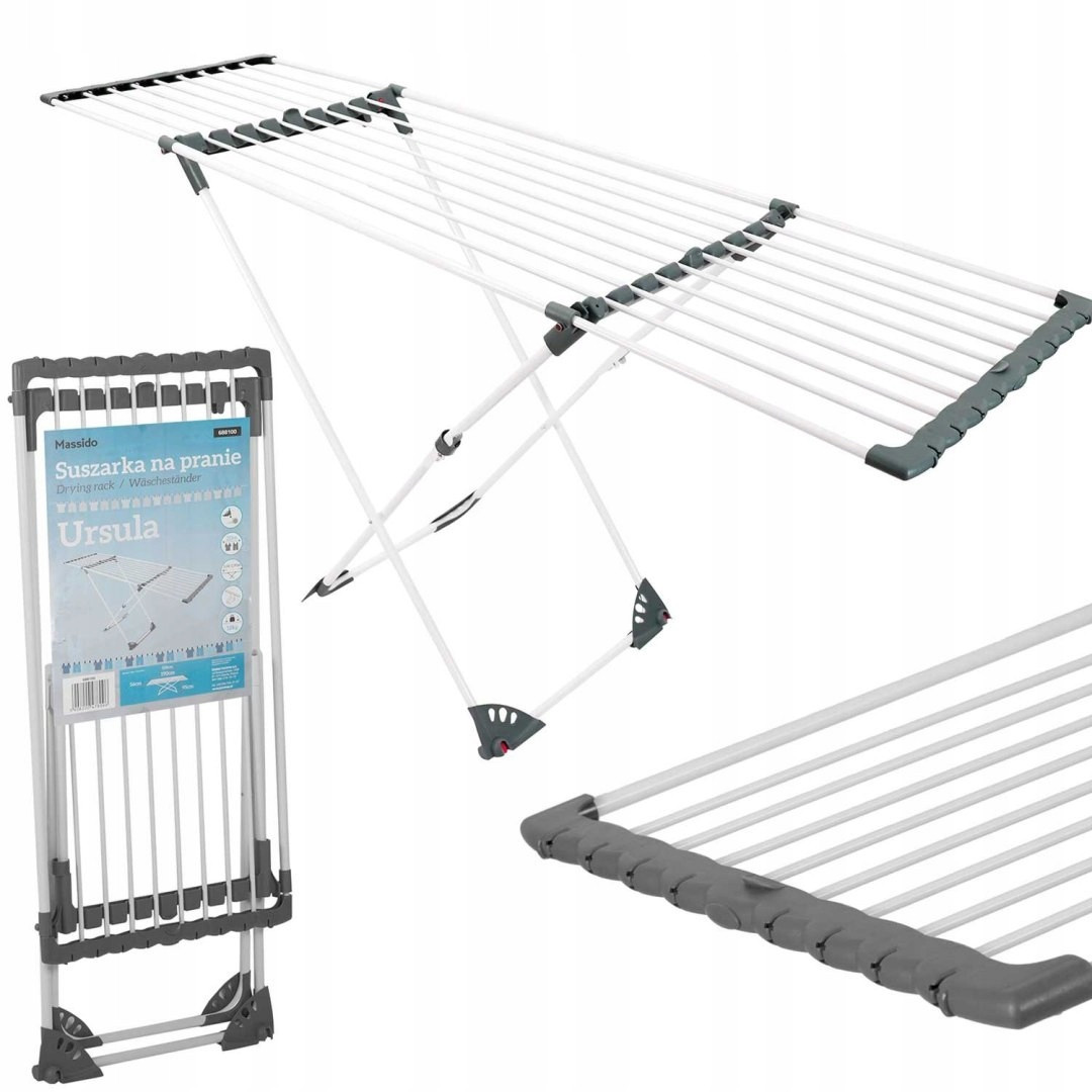 Teleskopická sušák s kolečky na prádlo