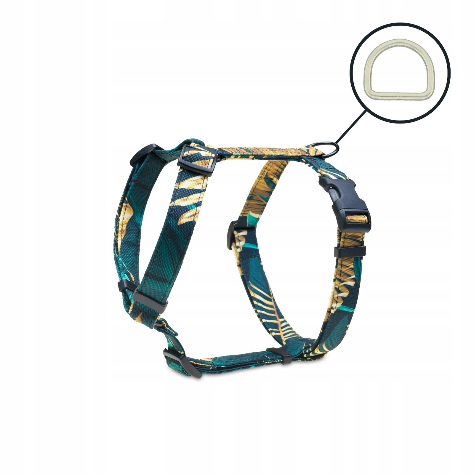 Postroj guard vycházkový pro malého psa emerald & golden leaves Xs