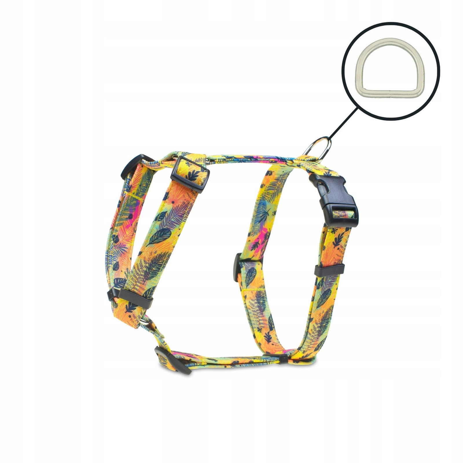 Postroj guard vycházkový pro malého psa barevné vzory barevný vítr Xs