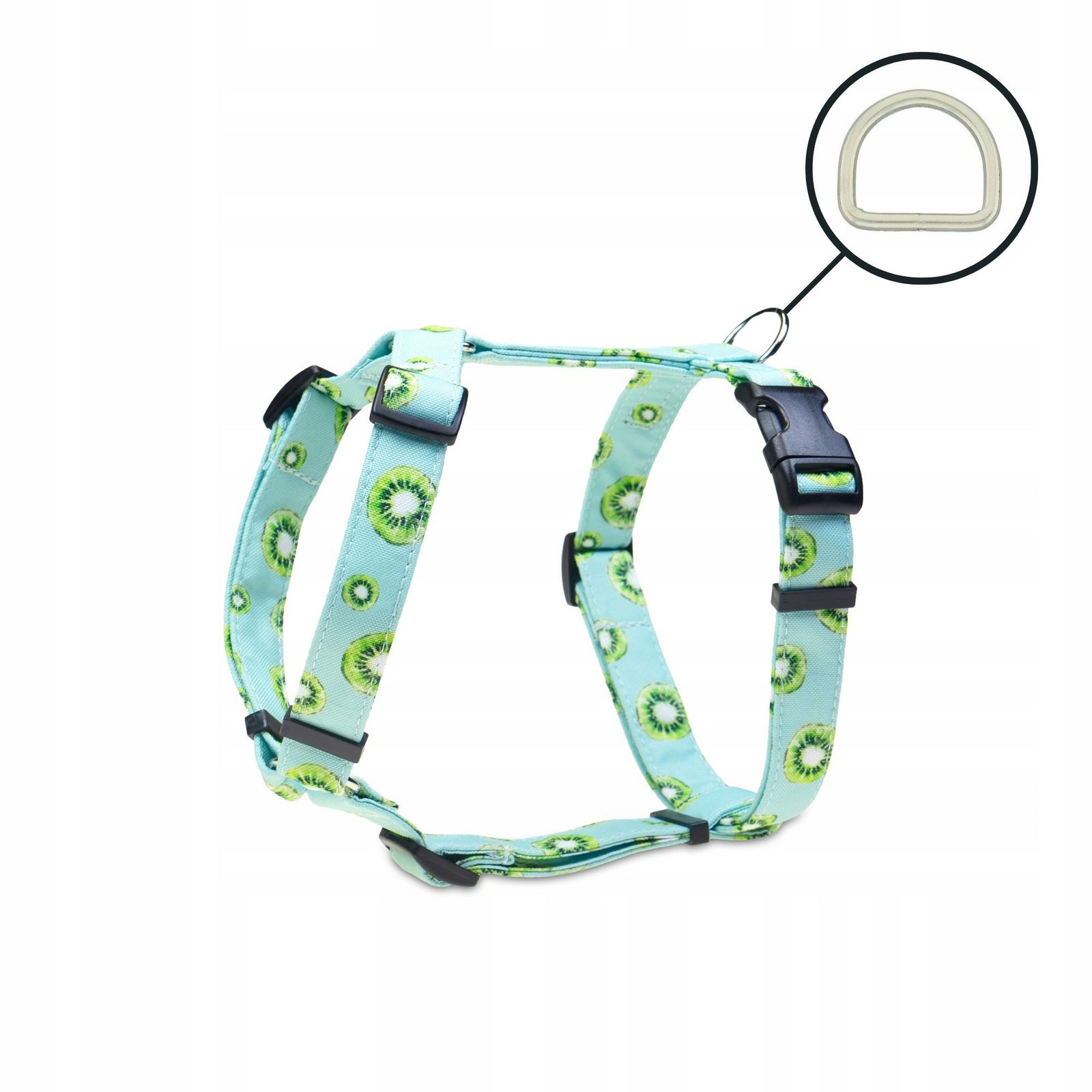Postroj guard vycházkový pro malého psa barevné vzory kiwi mátové S