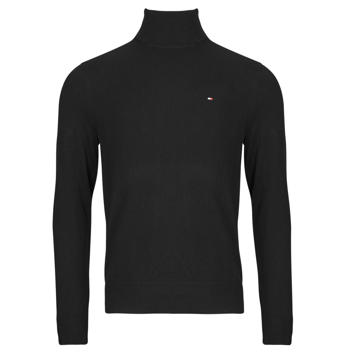 Tommy Hilfiger  PIMA ORG CTN CASHMERE ROLL NECK  Černá