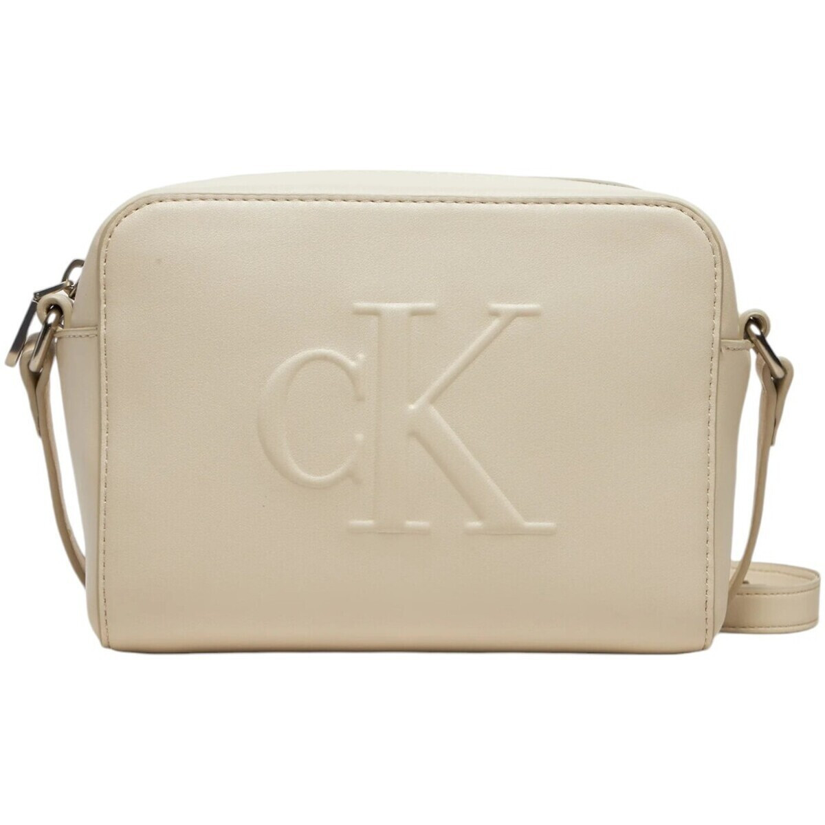 Calvin Klein Jeans  SCULPTED CAMERA BAG DEBOSS K60K612726  Bílá