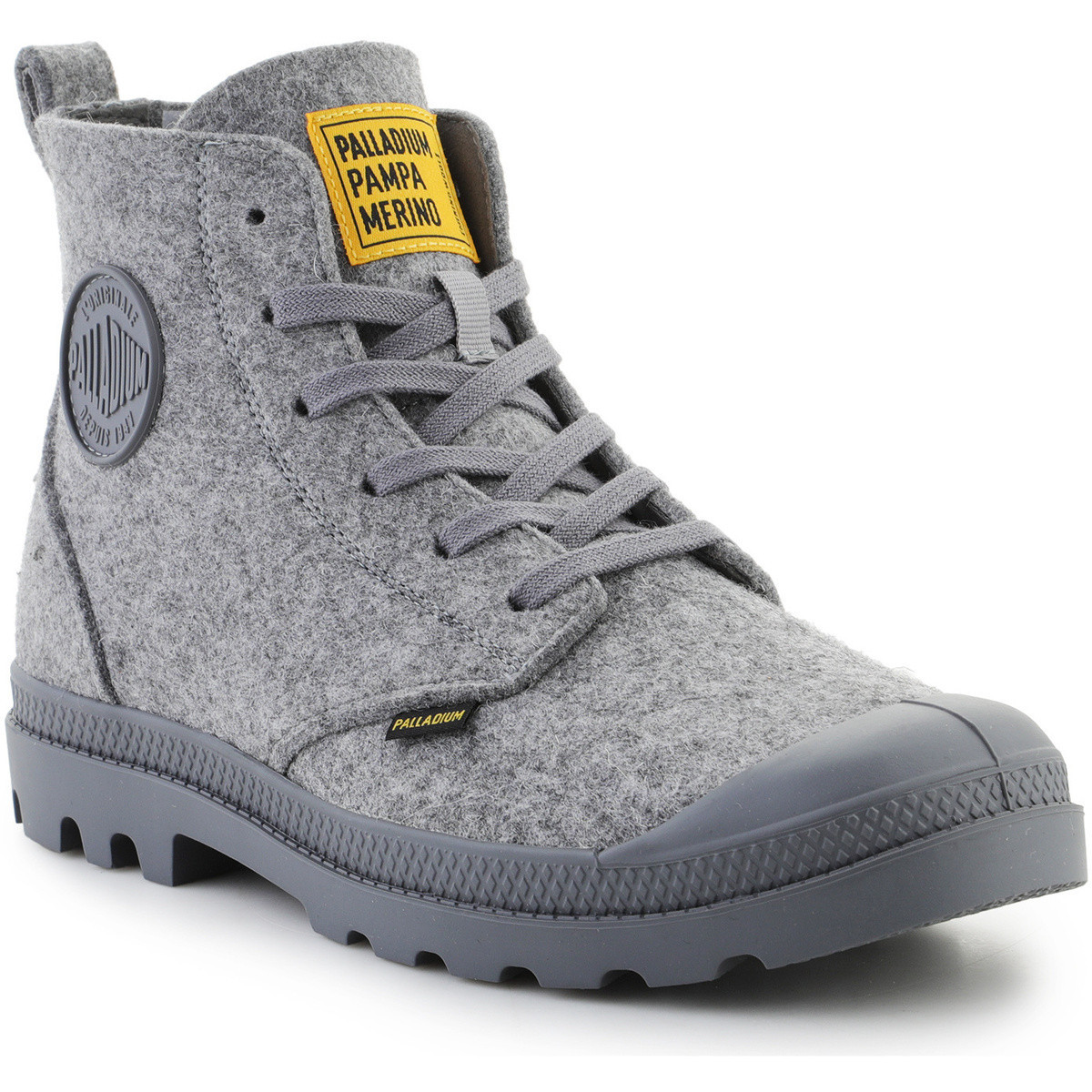 Palladium  Pampa Hi Merino 74377-027-M Grey  Šedá