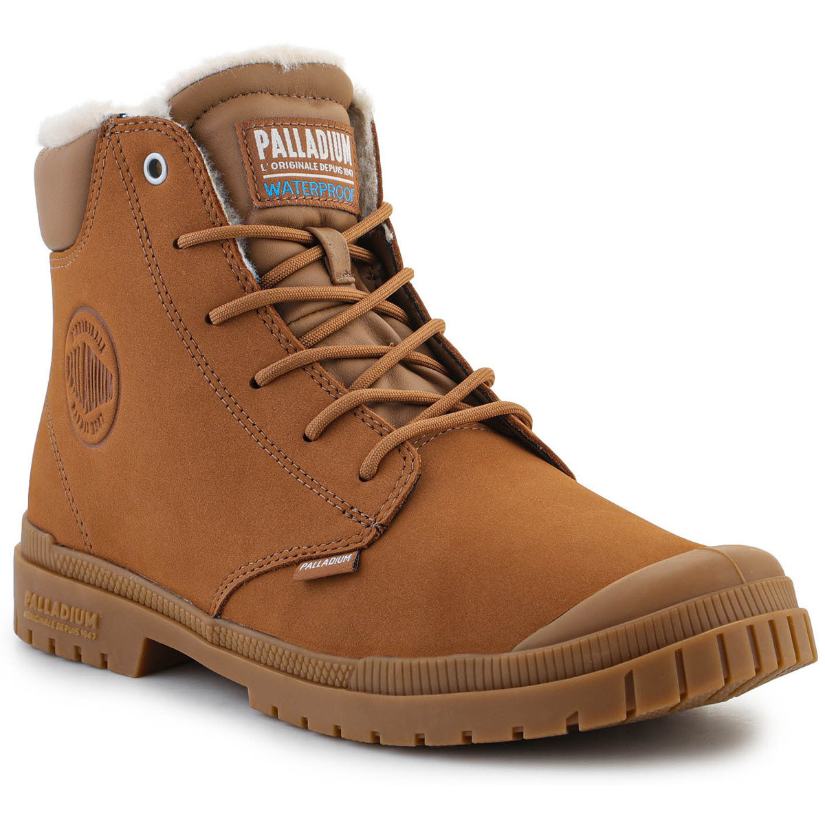 Palladium  sp20 Cuff Leather Waterproof WL 79067-257-M Mahogany  Hnědá