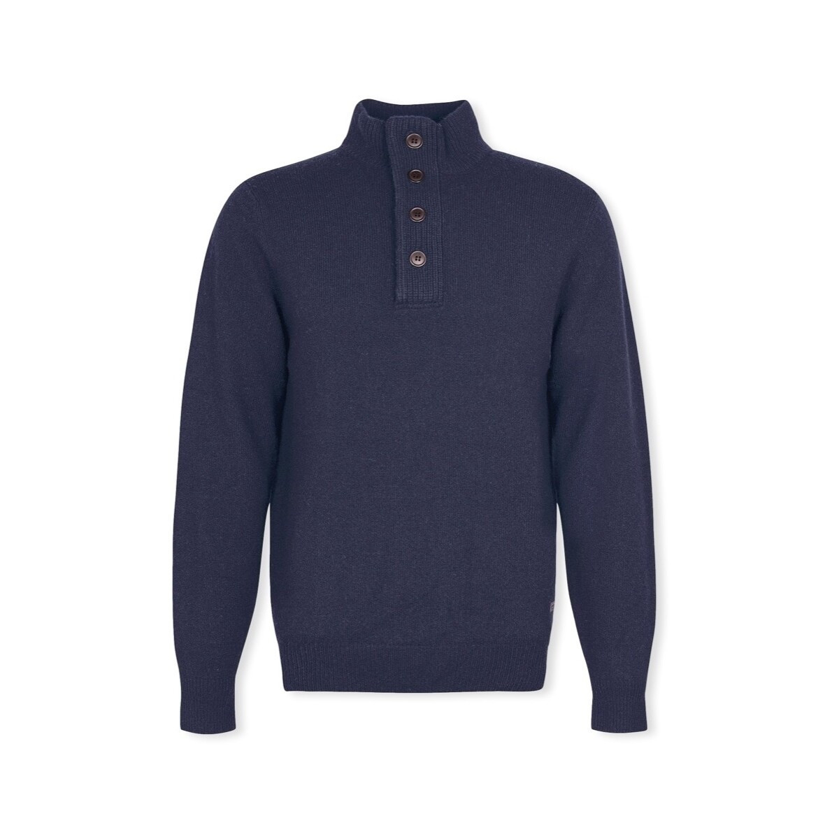 Barbour  Patch Half Zip Knit - Navy  Modrá