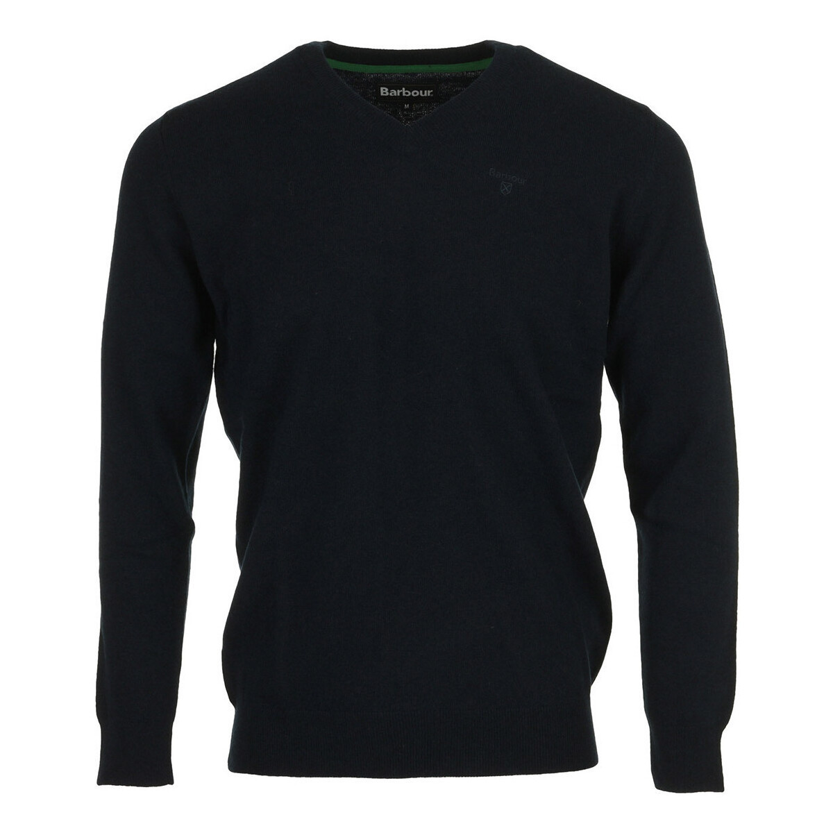 Barbour  Essential Lambswool V Neck Sweater  Modrá