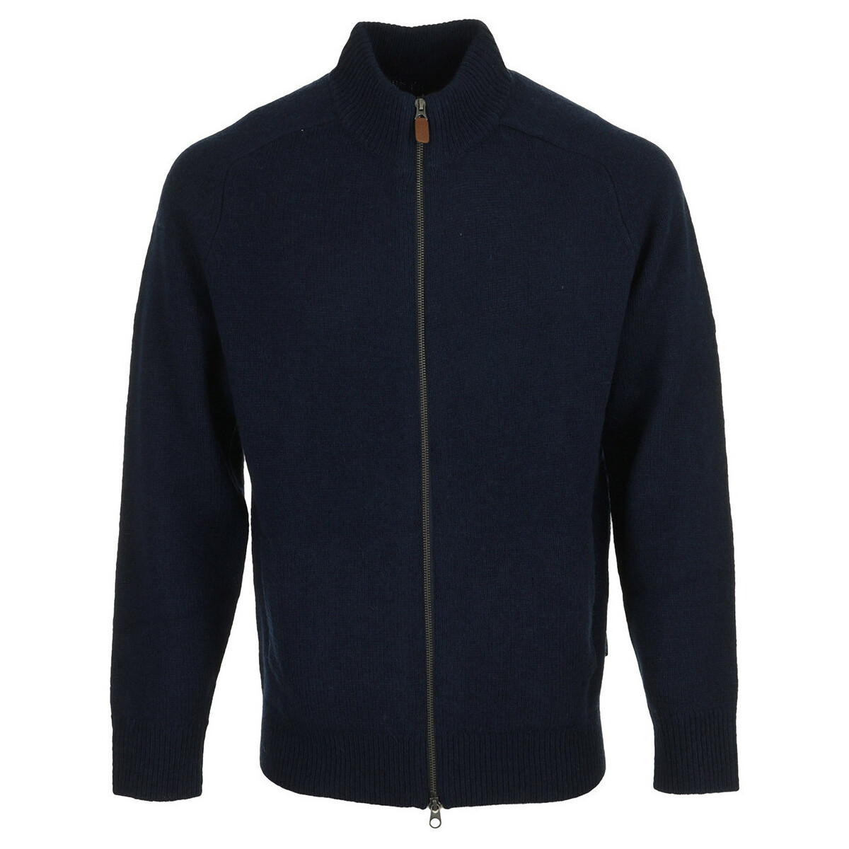 Barbour  Talder Zip Through Knitted Jumper  Modrá