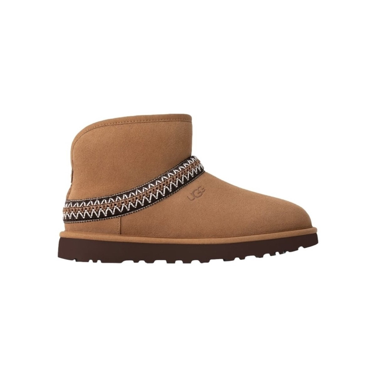 UGG  Classic Ultra Mini Crescent Boots - Chestnut  Hnědá