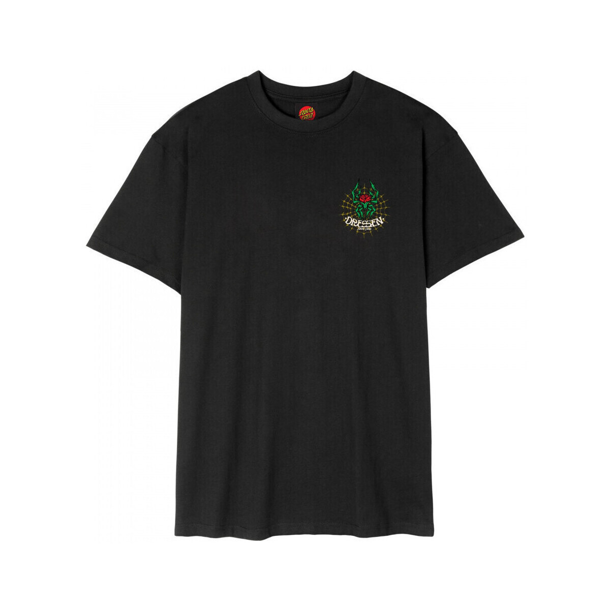 Santa Cruz  Dressen rose cross 2  Černá