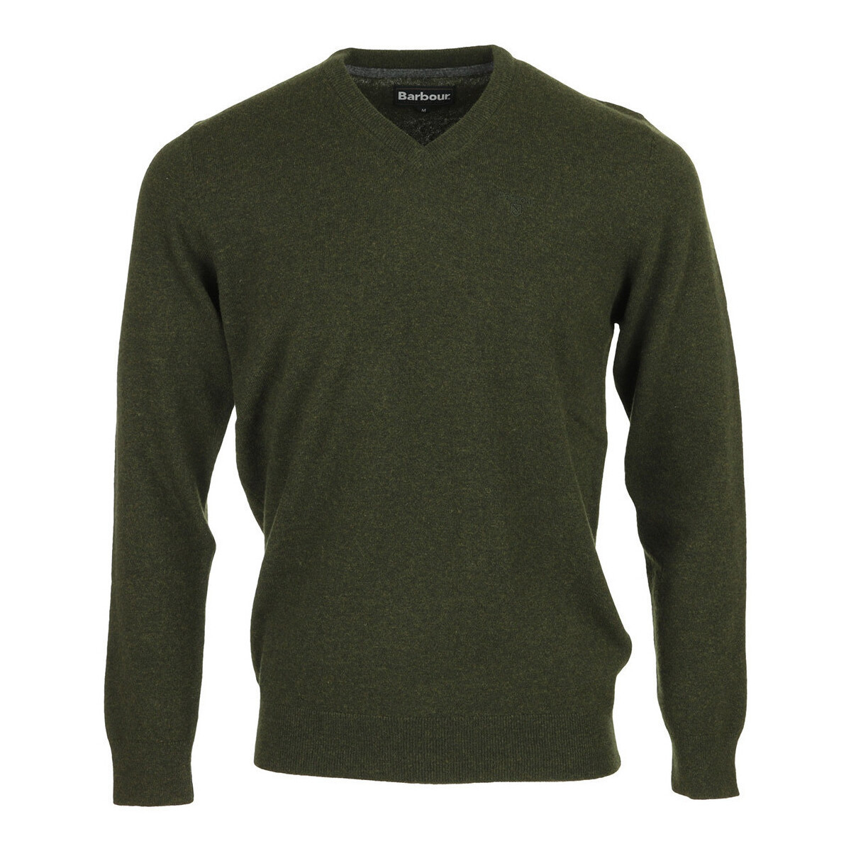 Barbour  Essential Lambswool V Neck Sweater  Zelená