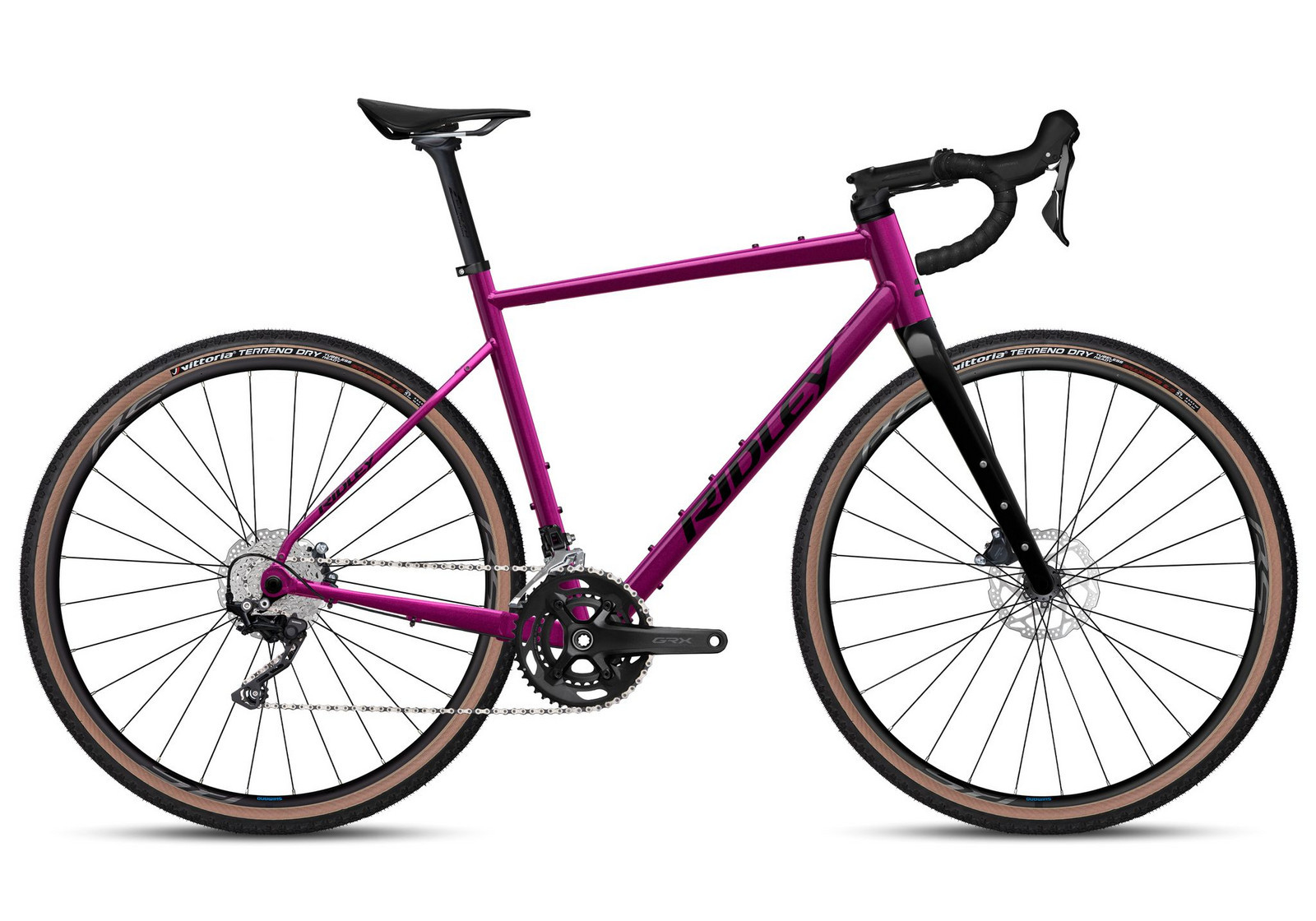 Gravel kolo RIDLEY KANZO Adventure  A GRX600 1x12 Jazzberry Jam Metallic/Black Velikost: XS