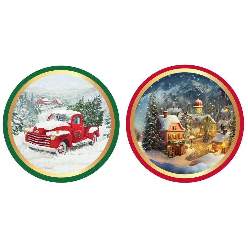 EXCELLENT Máslové sušenky v kovové dóze s Vánočním motivem KO-ABM800800auto