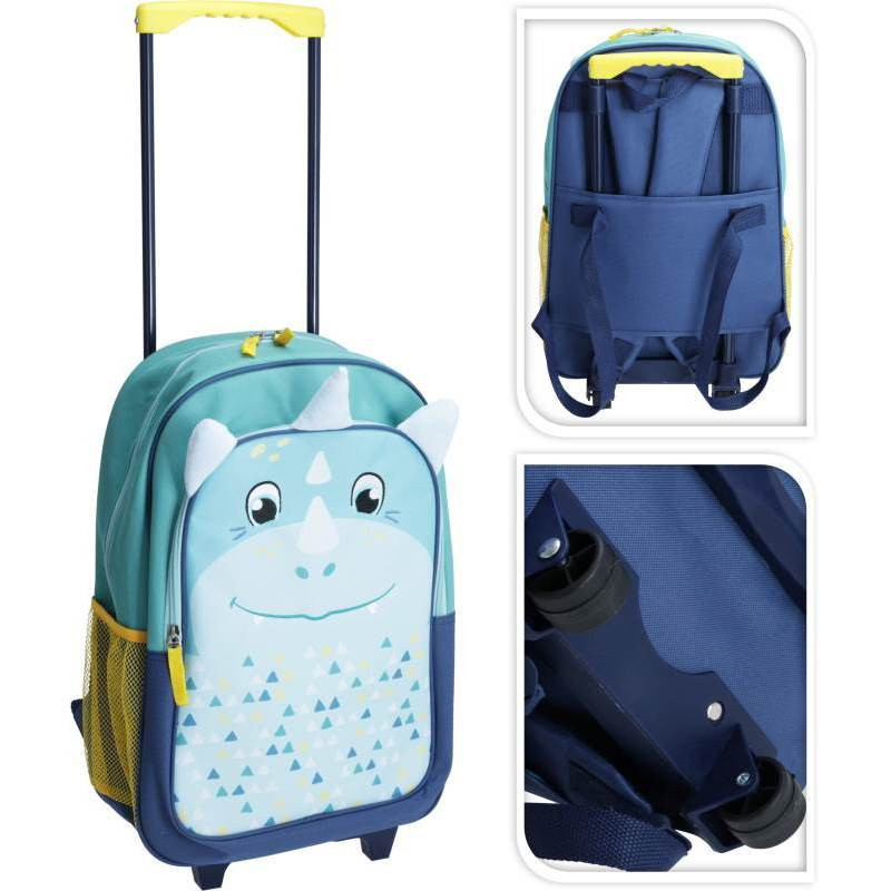 XQMAX Dětský kufr na kolečkách DINO 49 x 30 x 13 cm  KO-DG9005200