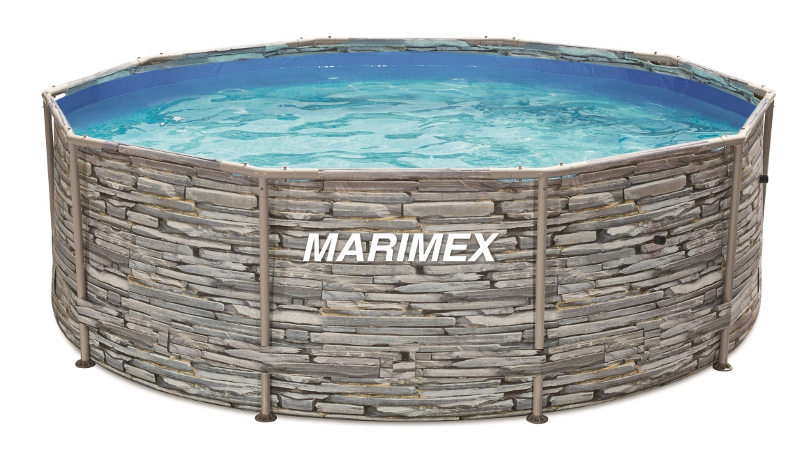 Bazén Marimex Florida 3,66x1,22 m bez příslušenství - motiv KÁMEN (poškozený obal)