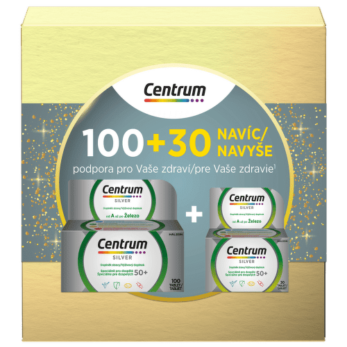 Centrum Silver 50+ 100+30 tablet dárkové balení