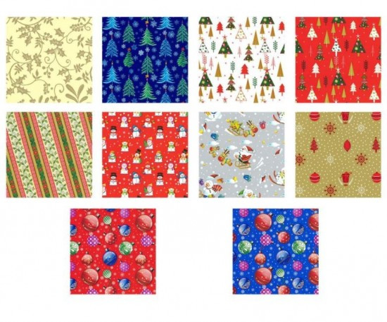 Zet servis Vánoční dárkový papír - Florio - 0,7 x 2 m - 60 ks - 60136