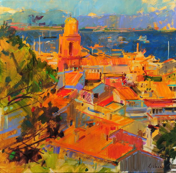 Graham, Peter Obrazová reprodukce Golfe de Saint-Tropez, Graham, Peter, 40 × 40 cm