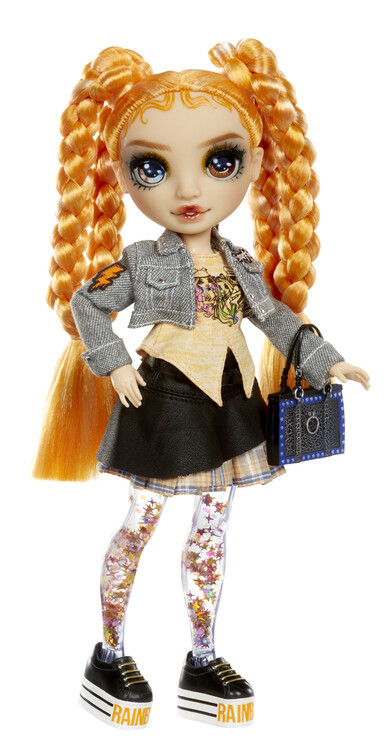 MGA Entertainment Rainbow High - Sparkle & Shine Fashion Dolls - CLEMENTINE (Orange)