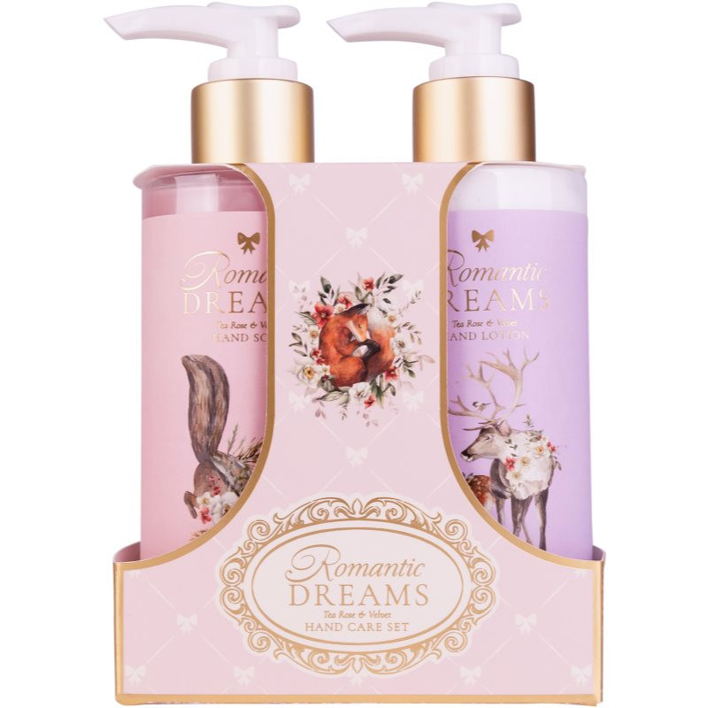 Accentra Romantic Dreams Tea Rose & Velvet dárková sada (na ruce)