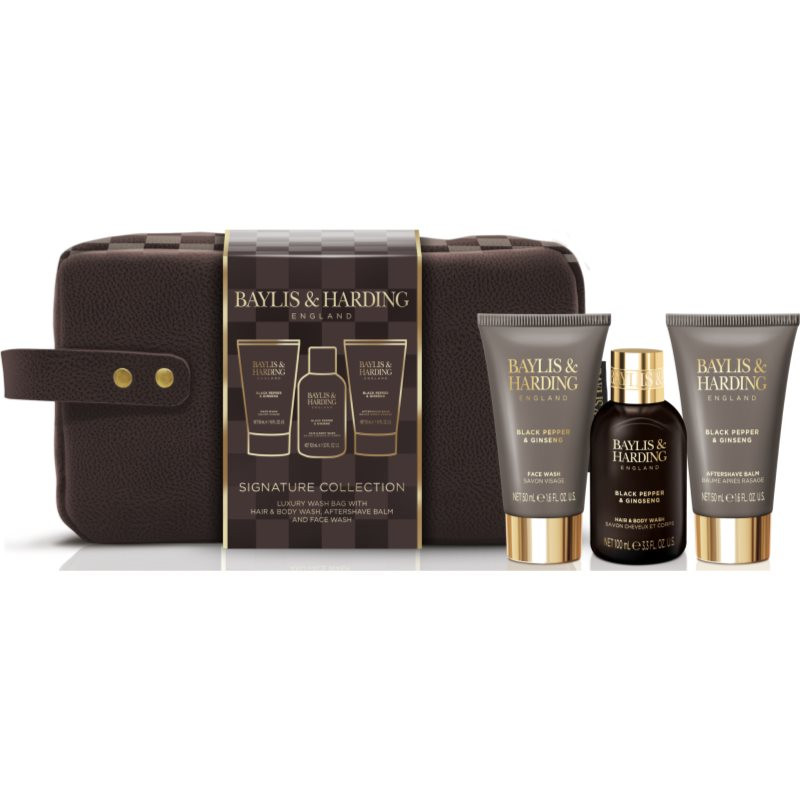 Baylis & Harding Black Pepper & Ginseng dárková sada (kosmetická taštička) pro muže