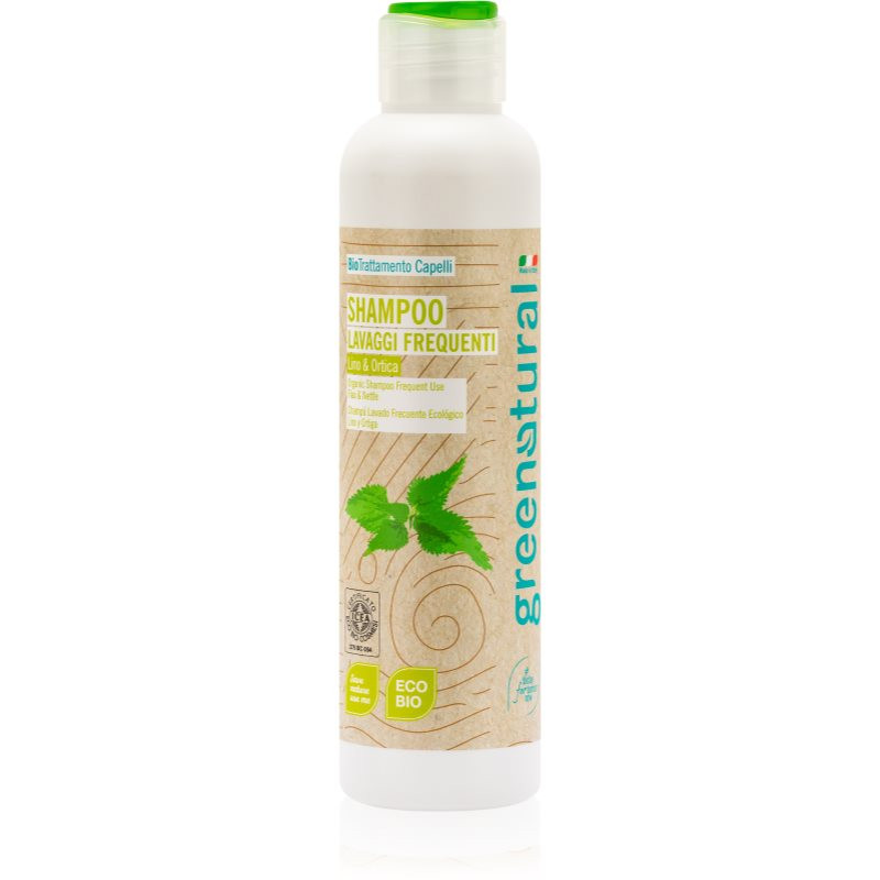 Greenatural Shampoo Linen & Nettle šampon pro všechny typy vlasů 250 ml