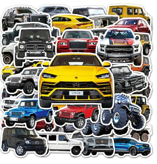 Samolepky teréních aut