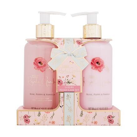 Baylis & Harding Royale Garden Luxury Hand Care Set : tělové mléko Royale Garden Rose, Poppy & Vanilla 300 ml + mýdlo na ruce Royale Garden Rose, Poppy & Vanilla 300 ml pro ženy