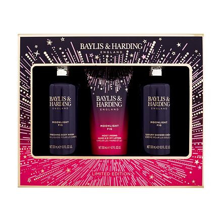 Baylis & Harding Moonlight Fig : sprchový gel 300 ml + tělové mléko 200 ml + sprchový krém 300 ml pro ženy