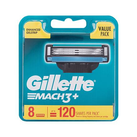 Gillette Mach3+ náhradní břit 8 ks pro muže