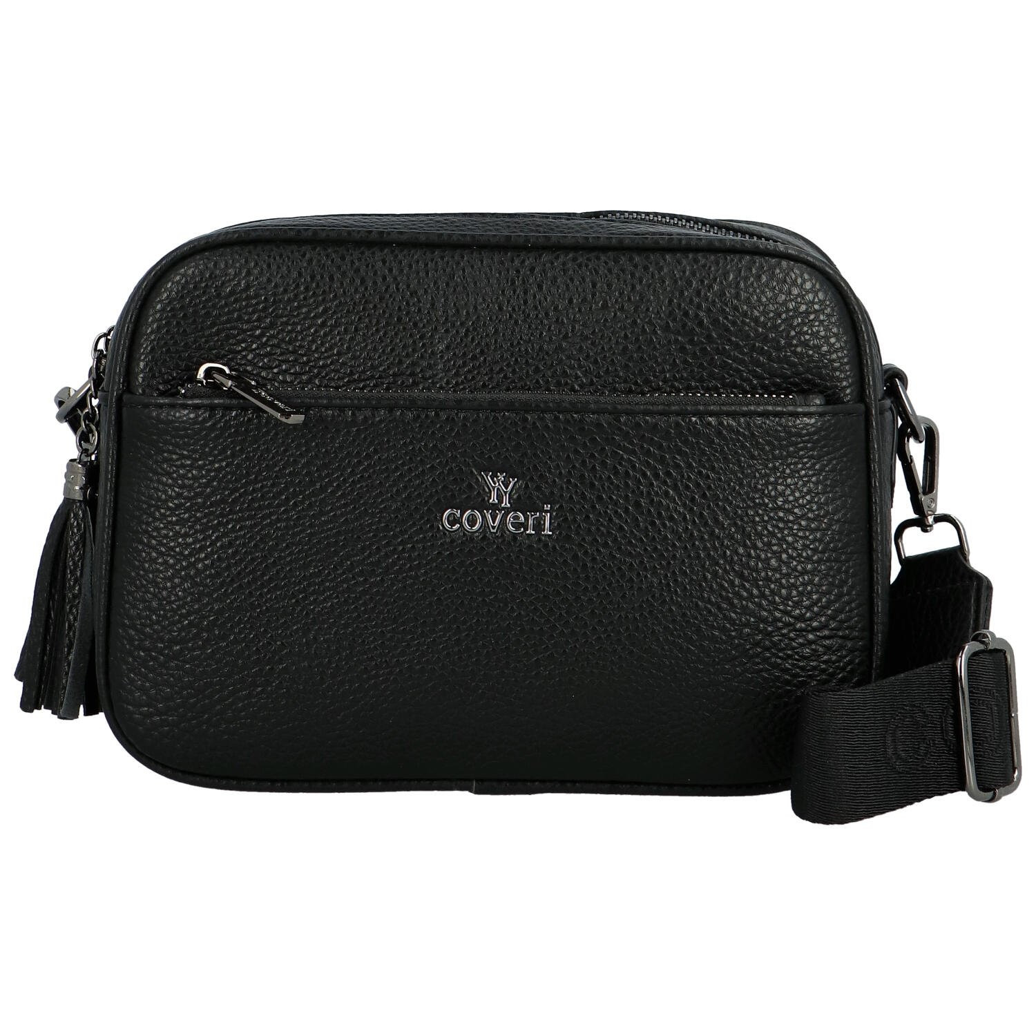 Trendy malá dámská koženková crossbody Kirikay, černá