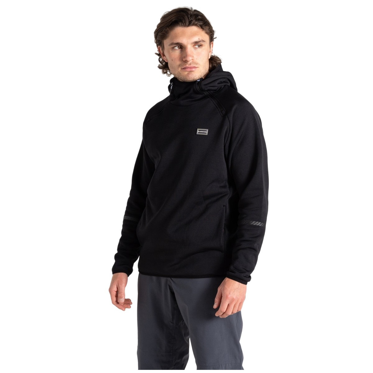 Pánská mikina Dare 2b T-Bar Hoodie Velikost: XL / Barva: černá