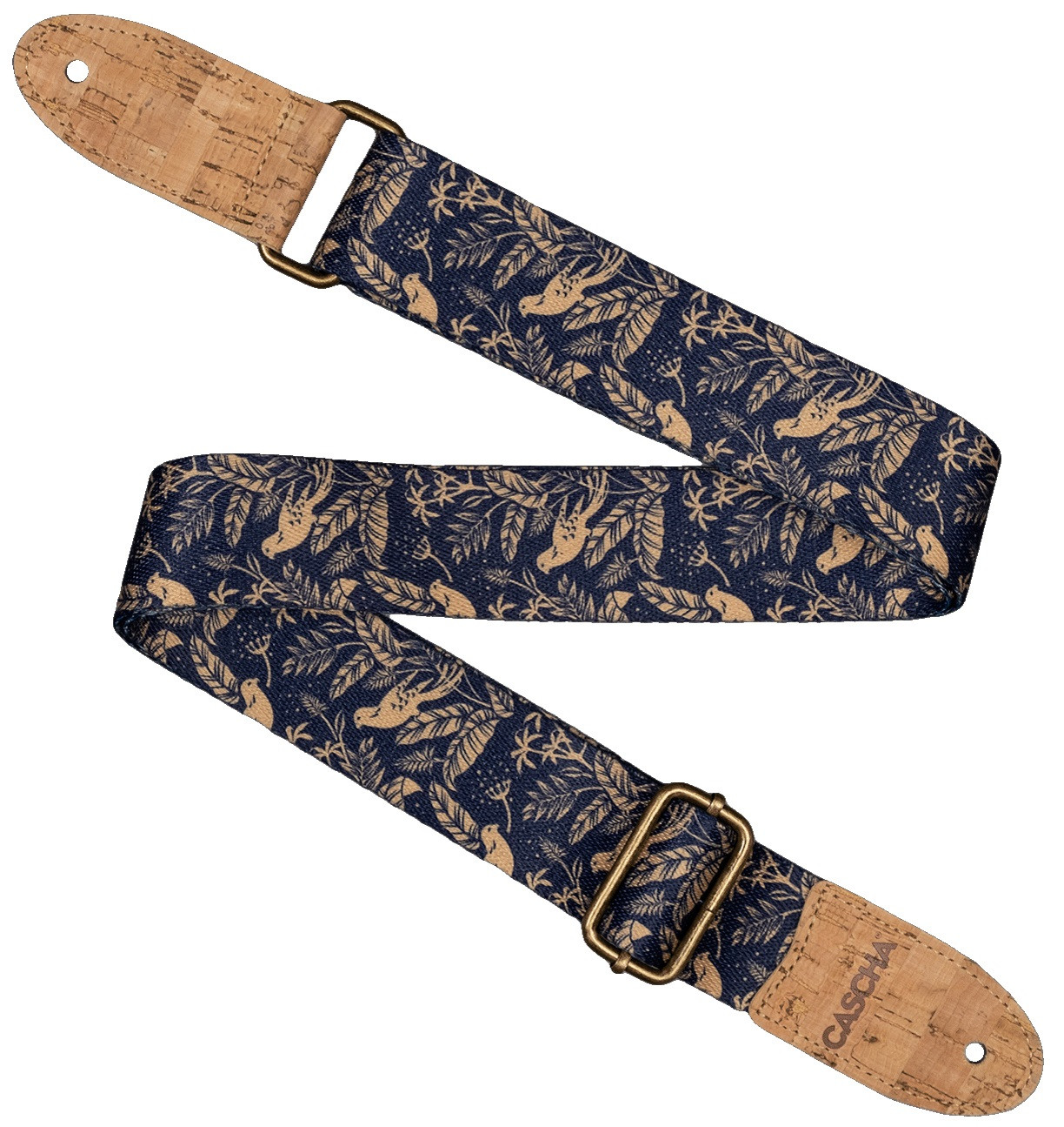 Cascha CUS-VC2 Ukulele Strap Vegan Cork - Midnight Birds